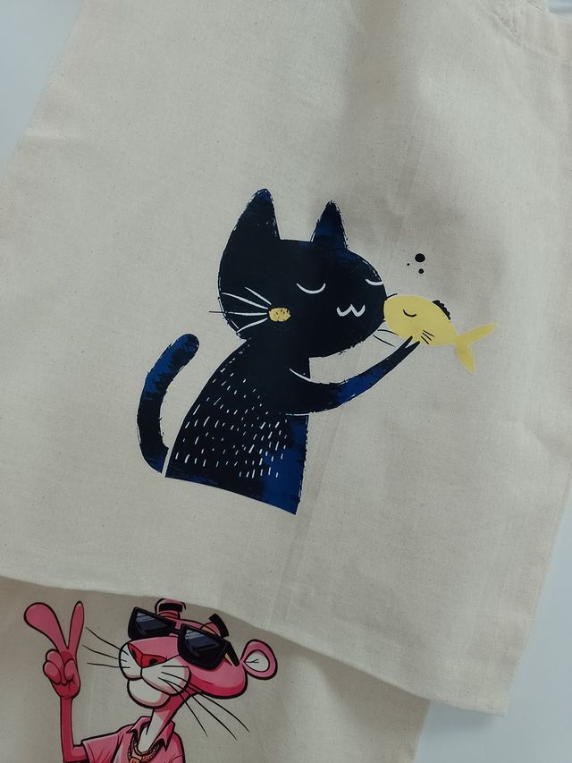 Bolsa algodón serigrafiada (tote bag)