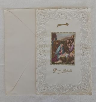 Letterina Buon Natale vintage