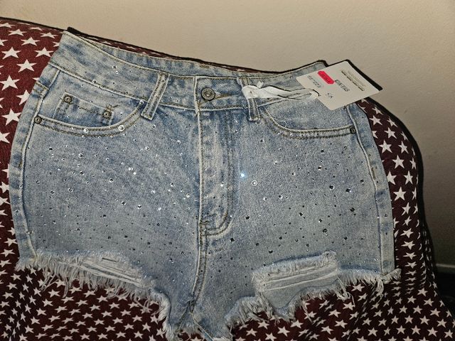 Pantalon corto brillantes