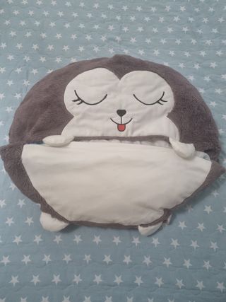 Saco dormir lobo gris. Usado 2 veces.