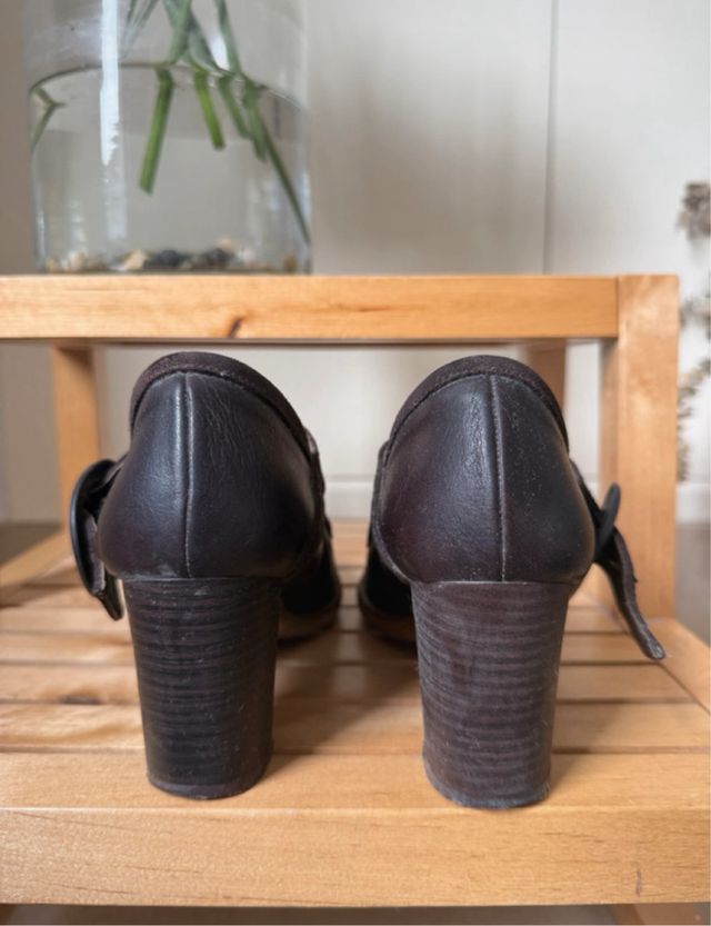 Zapato tacón Mikaela Piel Marrón 38