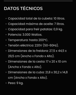 Freidora eléctrica industrial MALKA FES10 - 10L