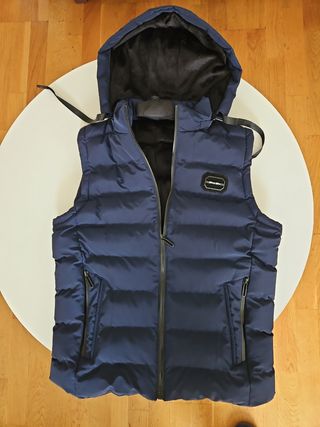 Chaleco acolchado azul hombre