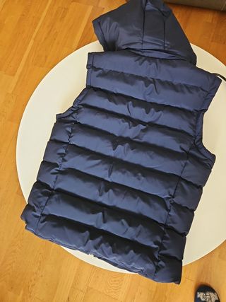 Chaleco acolchado azul hombre