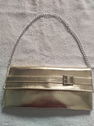 Bolso dorado mujer - cartera