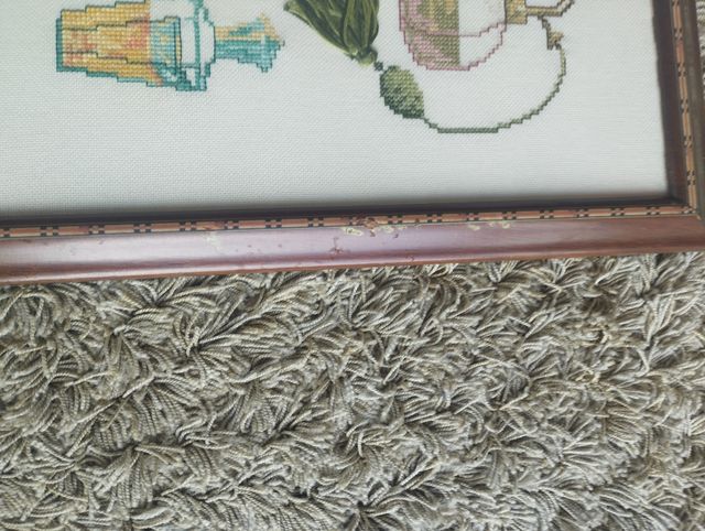 CUADRO DE PUNTO DE CRUZ ARTESANAL