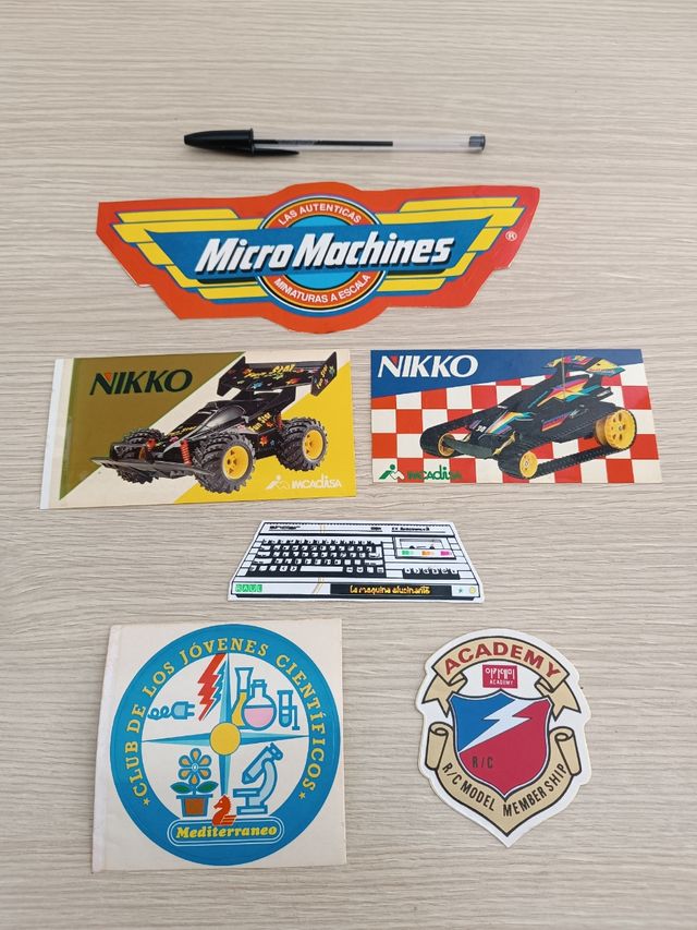 Pegatinas antiguas años 80 y 90