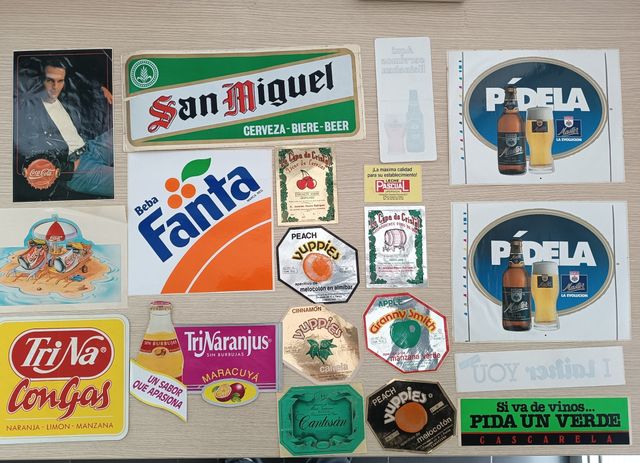 Pegatinas antiguas años 80 y 90