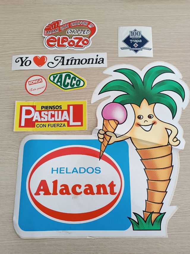 Pegatinas antiguas años 80 y 90