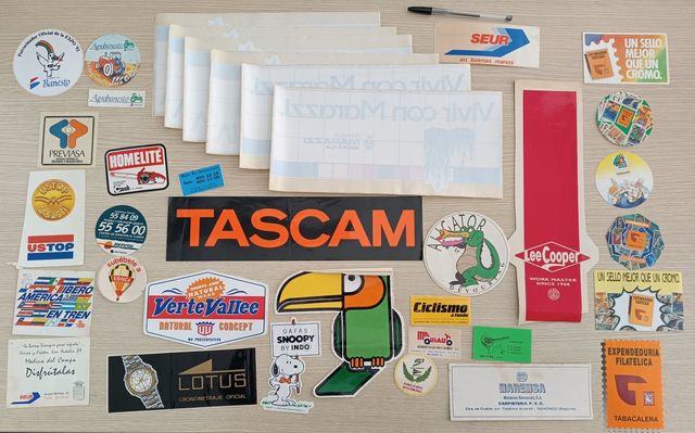 Pegatinas antiguas años 80 y 90