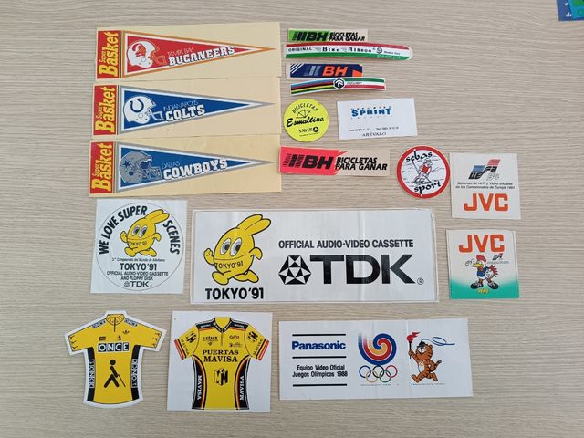 Pegatinas antiguas años 80 y 90