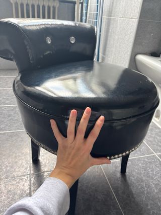 Silla Eichholtz negra diseño vintage