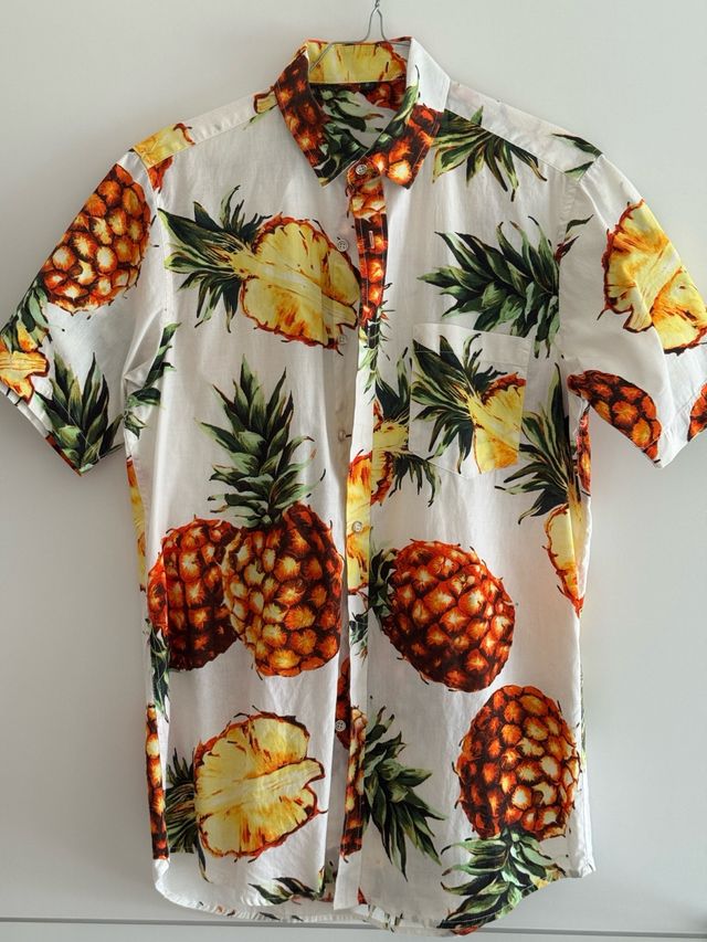 Camicia hawaiana ananas taglia S