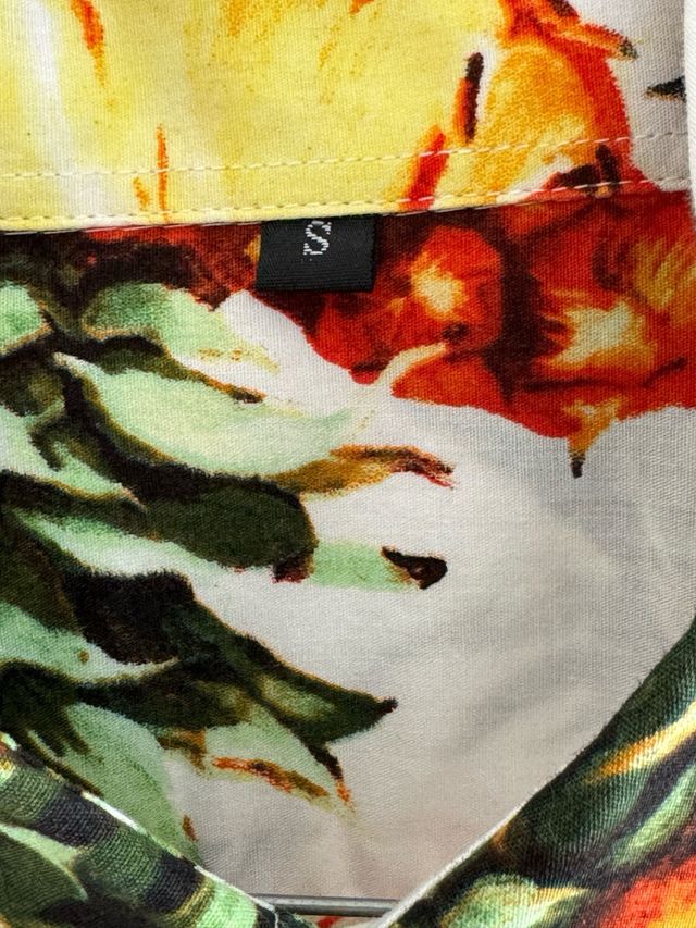 Camicia hawaiana ananas taglia S