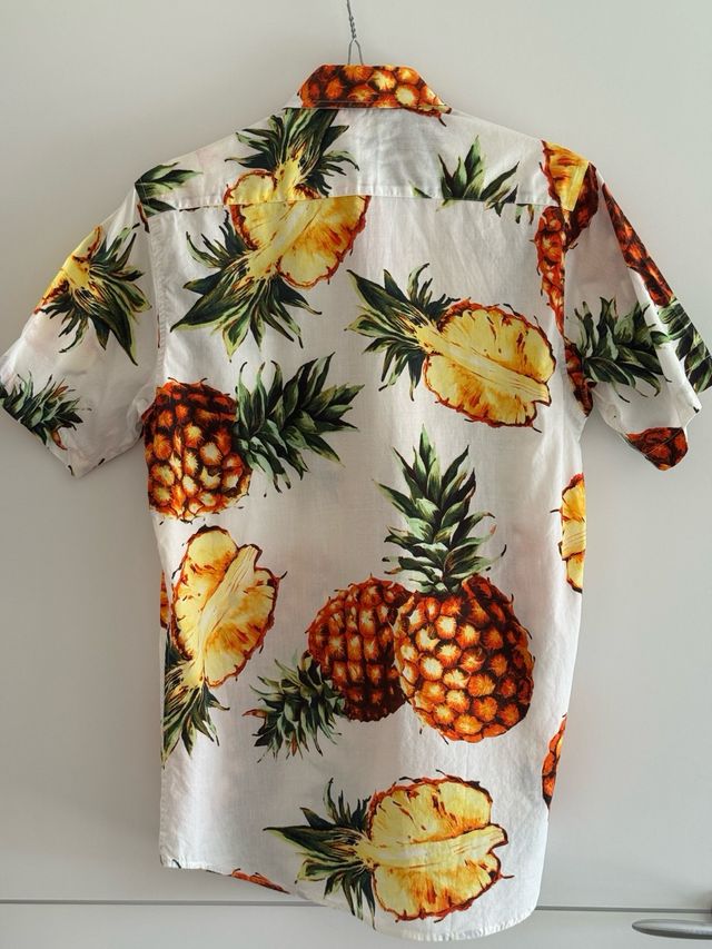 Camicia hawaiana ananas taglia S