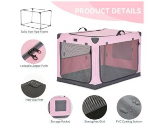 Transportín Plegable Petsfit Rosa