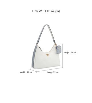Bolso Guess blanco y azul