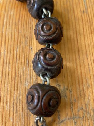 Rosario antico legno - Grani grandi