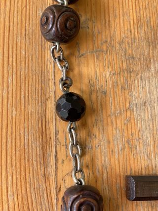 Rosario antico legno - Grani grandi