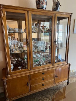 Vitrina antigua madera - Mueble clásico