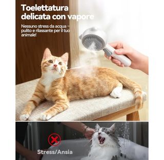 Spazzola Vaporizzante per Animali