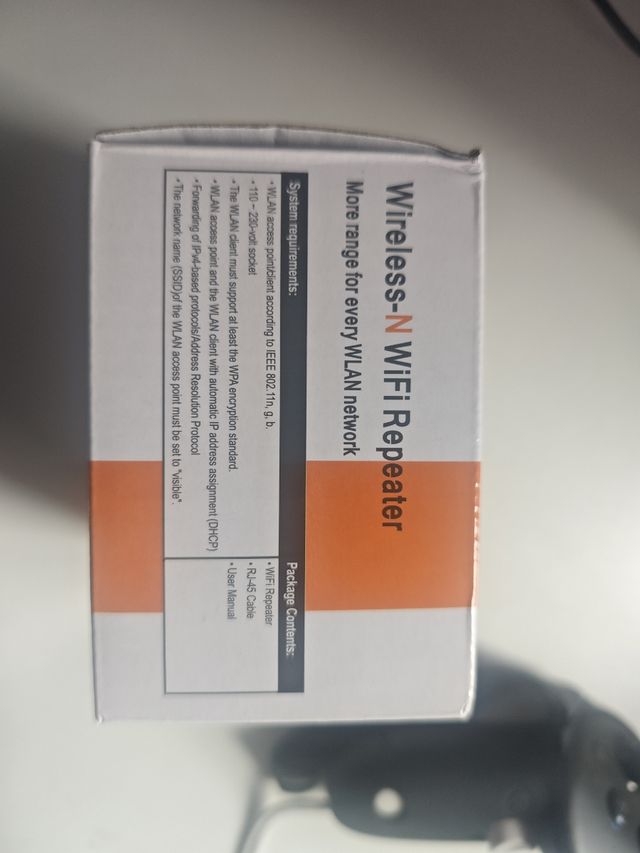 Repetidor WiFi- 2.4 GHz inalambrico