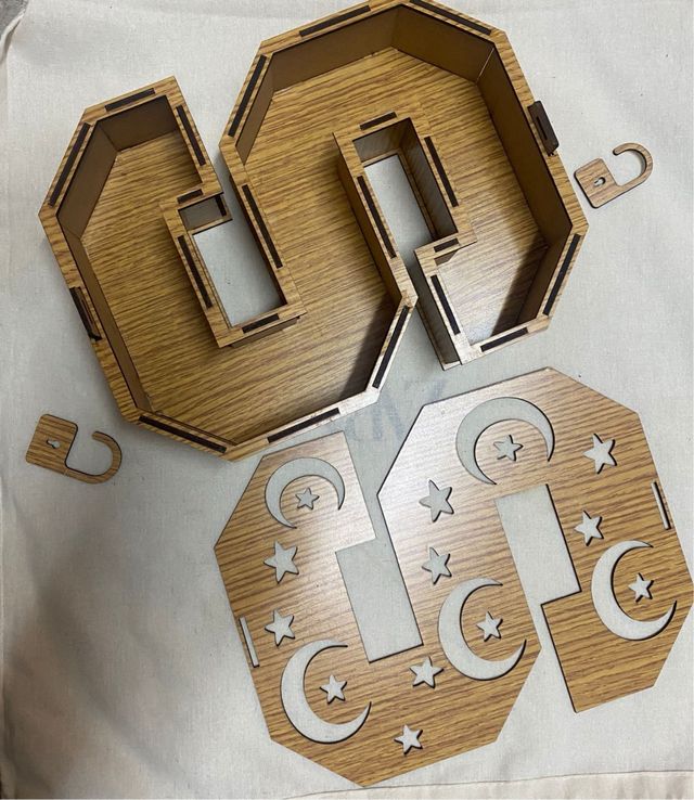 Letra S madera - Decoración