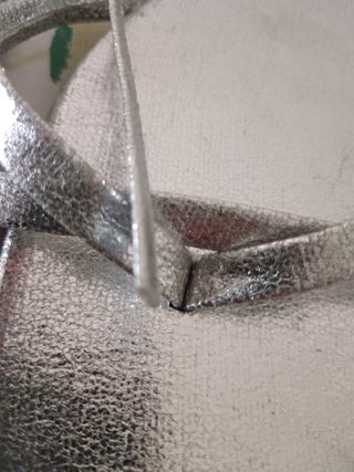 Sandali argento donna, n.43