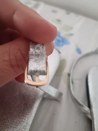 Sandali argento donna, n.43