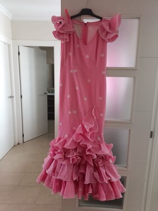 Traje gitana lunares rosa