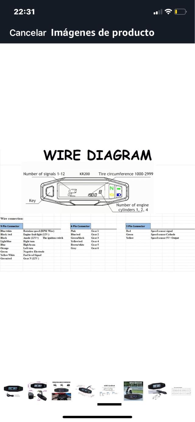 Cuentakilómetros quad o moto enduro etc...