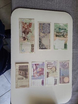 Banconote Lire Italiane - Lotto da 6