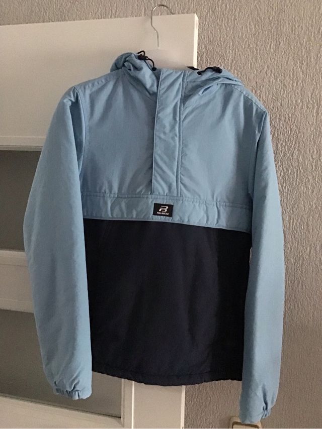 Chaquetón azul marino y celeste talla XS