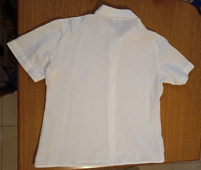 Camicia cotone misto lino mezze maniche