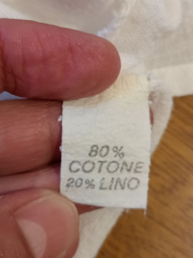 Camicia cotone misto lino mezze maniche