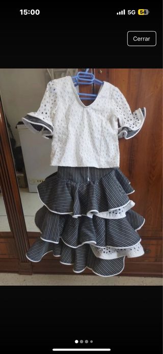 Traje de flamenca niña, 5,6 años