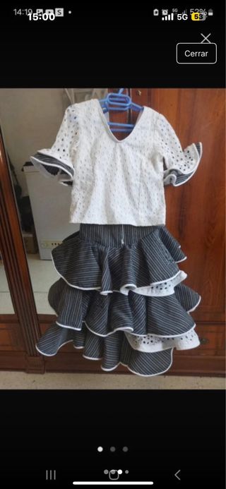 Traje de flamenca niña, 5,6 años