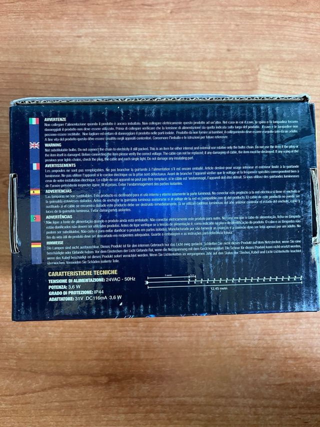 Minilucciole LED multicolor 12,5m