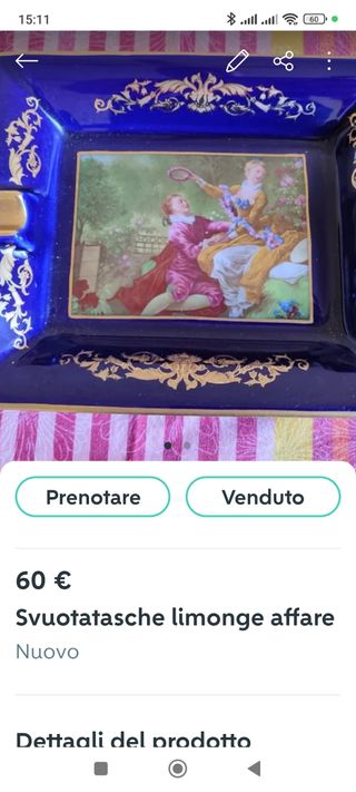 Vuototasche Limonge Porcellana e tazzina