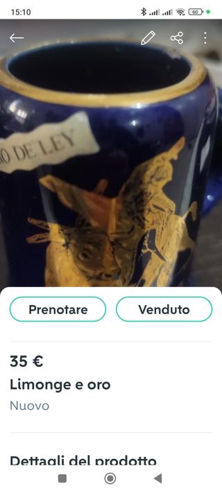 Vuototasche Limonge Porcellana e tazzina