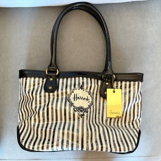 Bolso Harrods rayas blanco-negro