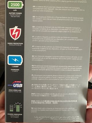 Powerbank RECHARGE 2500mAh