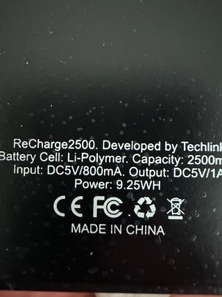 Powerbank RECHARGE 2500mAh