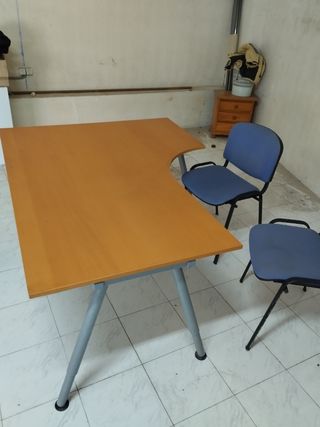 Mesa escritorio oficina usada,la esquina mide 120