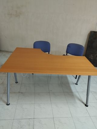 Mesa escritorio oficina usada,la esquina mide 120