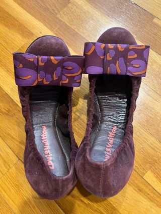 Bailarinas Louis Vuitton Marrón-Morado