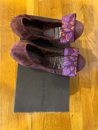Bailarinas Louis Vuitton Marrón-Morado