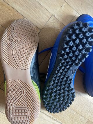 2 pares de Botas de fútbol talla 36 1/2