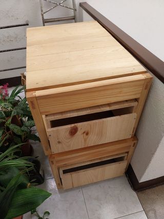 Mueble de doble cama con cajones para Camper Van