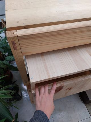 Mueble de doble cama con cajones para Camper Van
